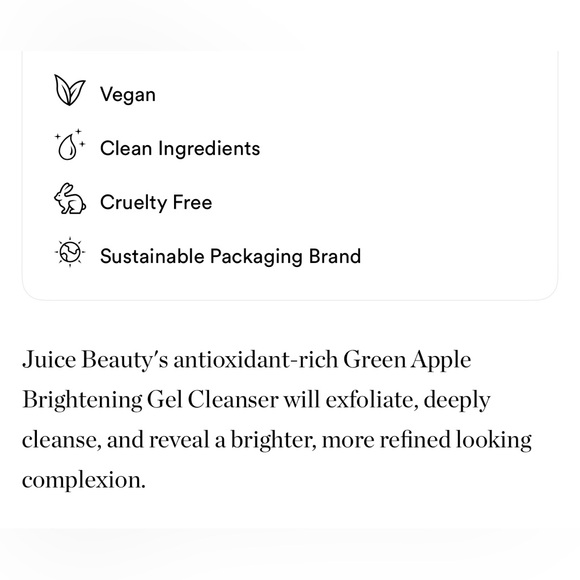 $10โค๏ธโ๐ฅ ONLY 1! Juice Beauty Green Apple Brightening Gel Cleanser ๐ NEW - Picture 3 of 7